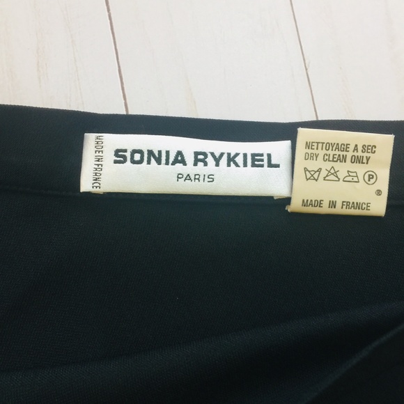 SONIA RYKIEL Paris Black Mini Skirt 40 (US 8) EUC - Picture 4 of 9